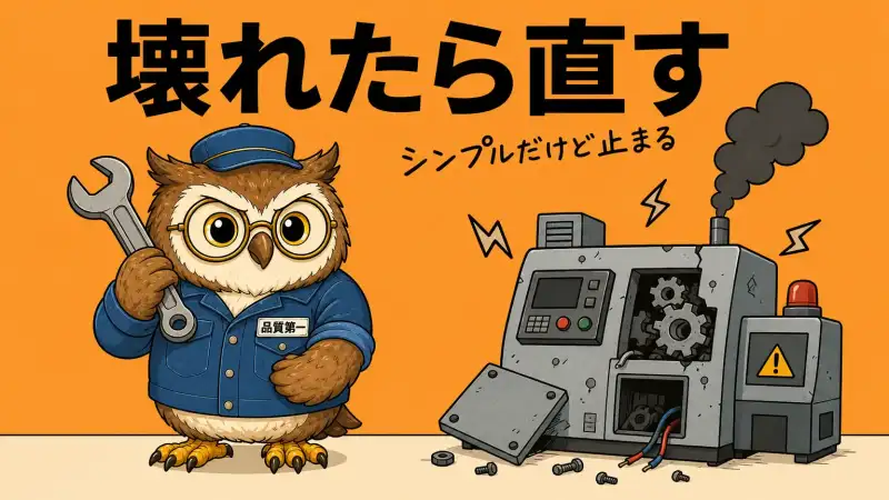 壊れたら直す