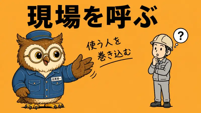 現場を呼ぶ