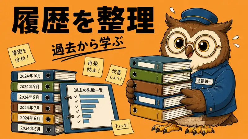 履歴を整理