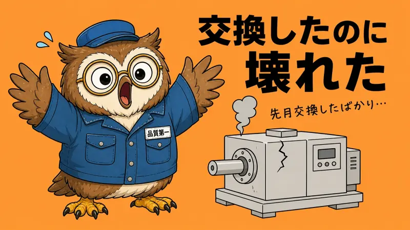 交換したのに壊れた