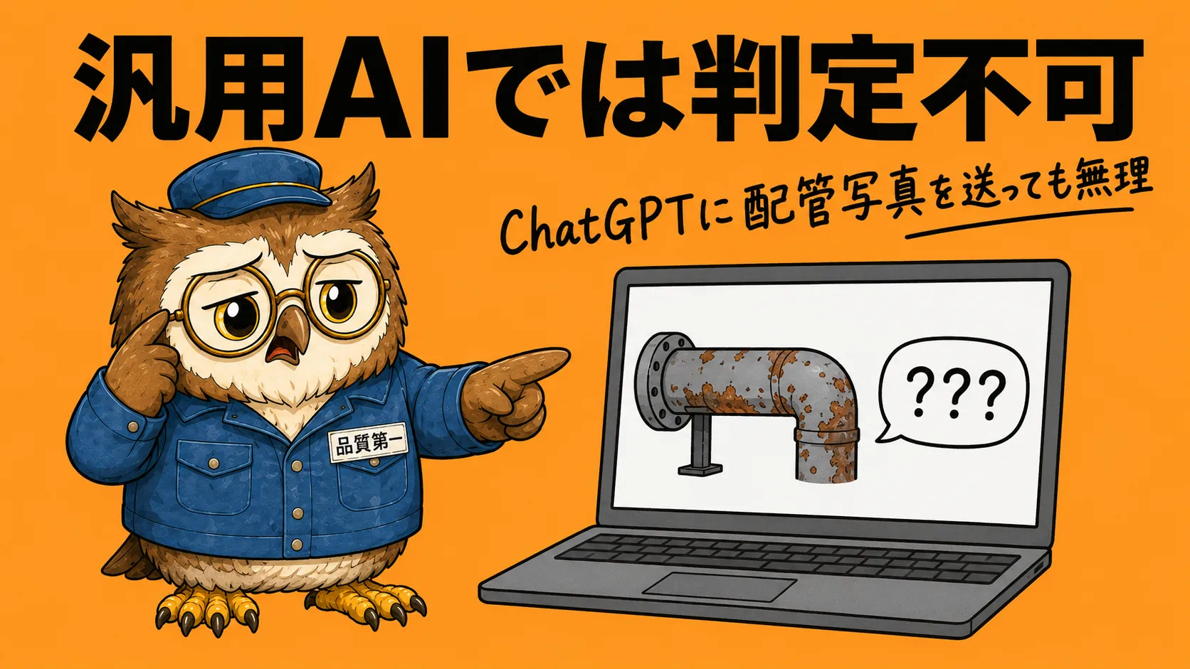 汎用AIでは判定不可