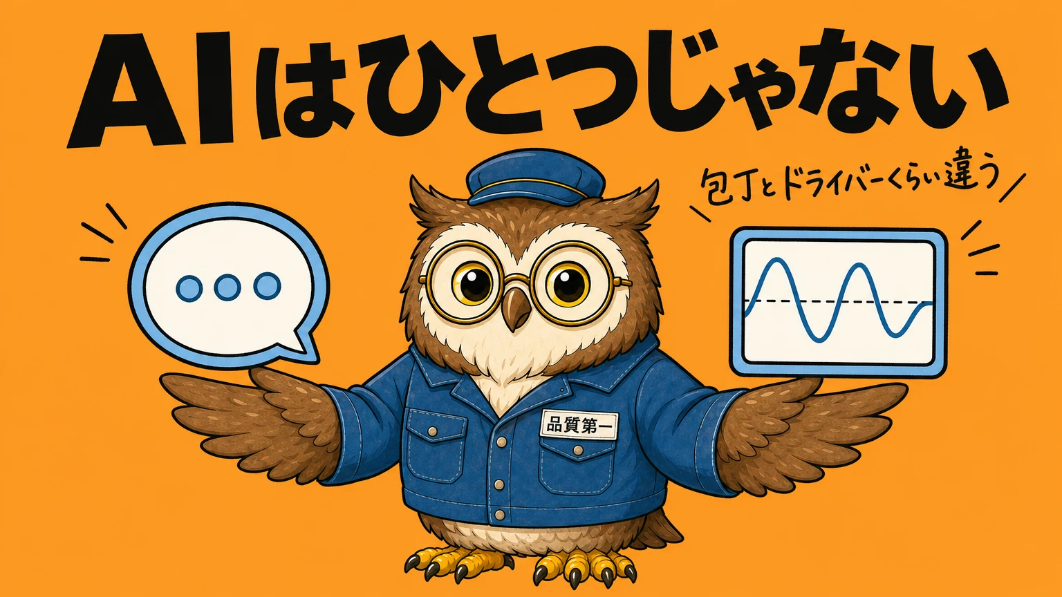 AIはひとつじゃない。言葉のAIと異常検知のAIは別物
