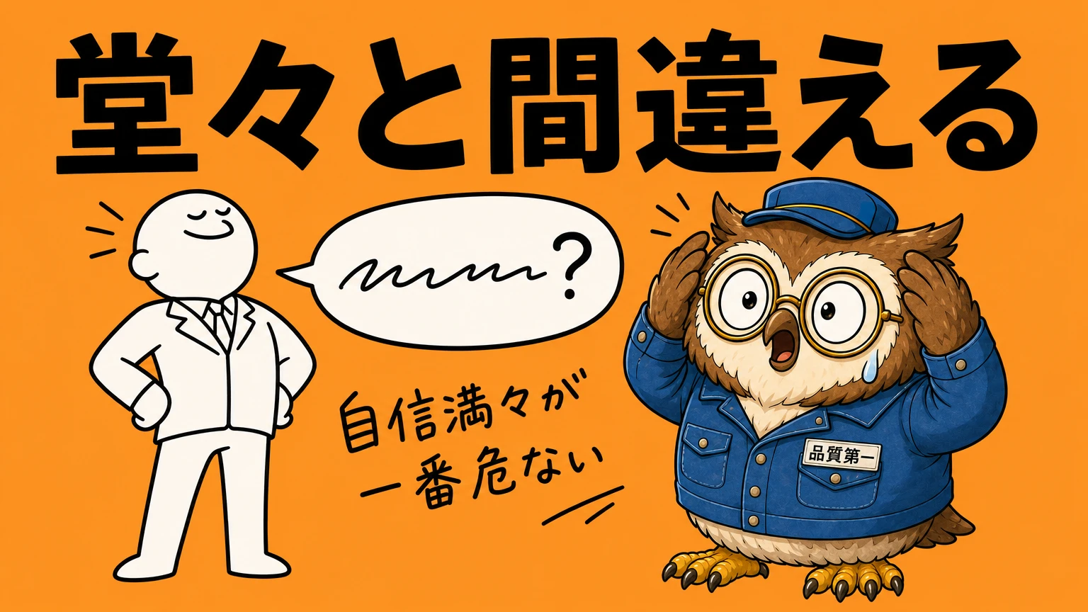 優秀だからこそ堂々と間違える。自信満々の誤答が一番危ない